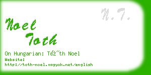 noel toth business card